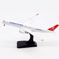 COD 1:400 A350 A350-900 TC-LGA Turkish Airlines model toy with base landing gear alloy aircraft plan