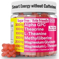 Alpha GPC Teacrine Magnesium L-Threonate & Glycinate Complex  Methylliberine Gummies, Caffeine Gum C
