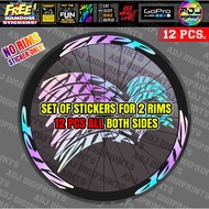 ZIPP Hologram Rim Decals Sticker for RB and MTB