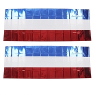 Bjiax Patriotic Tablecloth PET Independence Day for Cafes
