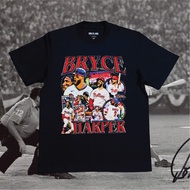 Bryce Harper Philadelphia Phillies Tshirt Heavyweight Cotton Combed 16s T-Shirt MLB Vintage Bootleg