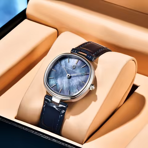 PAGANI DESIGN 2026 New 32MM White Mother of Pearl Dial Fashion and Elegant Women Quartz Watch White
