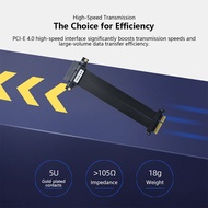 JMT 5U Gold-Plated GPU Extension Cable PCI-E 4.0 X4 Riser Cable for Vertical GPU Mounting Motherboar