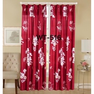 Hook Type Modern Langsir Curtain Semi Blackout Langsir Pintu Door Curtain Ready Stock In Malaysia Tirai Tingkap