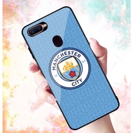 Ốp Lưng OPPO A12/A7/A5s/F9 REALME 2 PRO mặt kính cường lực cao cấp In hình Câu Lạc Bộ Bóng Đá