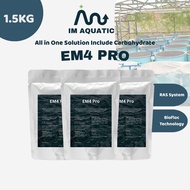 IM AQUATIC EM4 Pro 500gm x 3 Pack | Aquaculture & Agriculture Probiotic Water & Plant Growth
