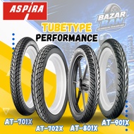 (LATEST PRODUCTION) ASPIRA NON TUBLES TIRES Ring 17 AT 701 702 801 901 ASPIRA TUBETYPE TIRES (60/90-
