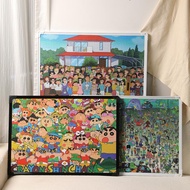 B. b. 1,000 Pieces 500 Pieces Puzzle Frame Cartoon Anime Photo Frame Wall Mounting Frame 50x70 Plast