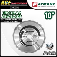 [ FATMANZ ]  10" Aluminium Cutting Disc / Circule saw blade 10" X 120T TCT Blade (Aluminium Cutting 