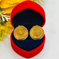 DHIYA GOLD 916 Loket dinar stamping lebar 2.1cm