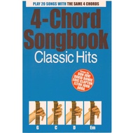 4-Chord Songbook Classic Hits (25Cm X 17CM) / Guitar Chord Book / Song Book / Voice Book