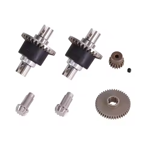 Metal Differential Assembly Upgrade Set for 1/16 RC Car | Motor Gear Parts for SCY 16101 16102Pro 16