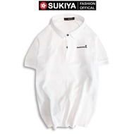 Áo Polo Nam SUKIYA bo dệt kim dày dặn cao cấp AT06