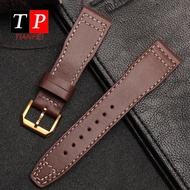 Genuine leather watch band for IWC waterproof pin buckle 20mm watch strap replace 21mm bracelet cowhide sports watch accessories by Hs2023