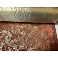 Cheap Zone~Coffee Base Suede Golden Flower Furniture Cloth 333cm Reward (135 * 300cm) Suitable For D