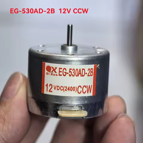 1PC EG-530AD-2B CCW/ EG-530AD-2F CW Motor DC 12V 2400RPM Micro 32mm Round Spindle Motor For Recorder