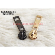 Welcome The Season With Awesome Head Zipper Number 5 Iron Teeth KR9 SILVER Color LIGHT GOLD BLACK Ni