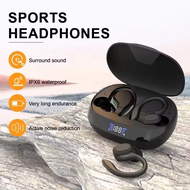 Vitog VV2 Black Color Earbuds TWS Bluetooth Earphones Ear hook With Mics Cordless Charging Case Spor