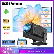 HY320 P20 Pro Smart 4K Projector Y7 Android 13 5G WIFI6 for Phone Outdoor 1080P 4K Movie Home Cinema
