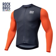 【ROAD TO SKY】 ROCKBROS Cycling Jersey Men's Long-Sleeved Jacket Summer Mountain Road Bicycle Sportswear