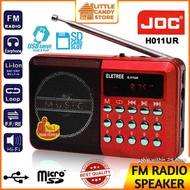 JOC Portable Mini Radio FM Speaker With Rechargeable