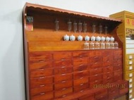 正台灣檜木中藥櫃 古董櫃 檜木櫃 藥櫃 (不含瓶罐)