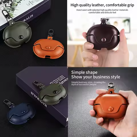 For huawei freeClip Case Luxury simple PU Leather Bluetooth Earphone Cover For huawei freeclip Stora