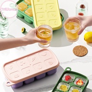 Trillionca 1Pc 8 Cell Food Grade Silicone Mold Ice Grid With Lid Ice Case Tray Making Mould Ice Storage Box Reusable DIY Kitchen Gadget SG