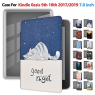 For Kindle 0asis 9th 10th Gen 0asis2 0asis3 CN24W1 SBIN40 7.0'' E-book Acrylic Flip Cover with Sleep