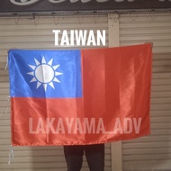 TAIWAN national flag, satin material, printing process