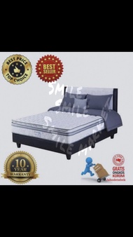 1 set spring bed comforta superfit super silver ukuran 180 x 200