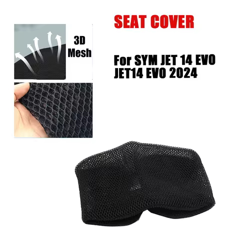 For SYM JET 14 EVO JET14 EVO 2024 Motorcycle Accessories Seat Cushion Cover Anti-Slip Mesh Fabric Pr