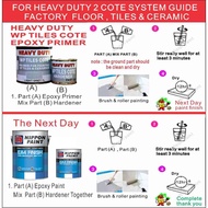 Multi colours : EA4 FULL SET NIPPON EPOXY  For CERAMIC / TILES  / CEMENT-1L  EPOXY PRIMER +1L  EA4 EPOXY+FREE TOOLS SET