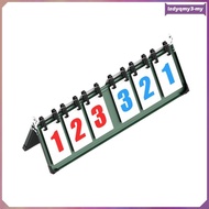 [LzdyqmyebMY] Sports Scoreboard Table Score Flip for Table Tennis Basketball Volleyball 6 Digit Numb