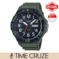 [Time Cruze] Casio MRW-210H Large Green Resin Analog Quartz Men Watch MRW-210H-3AVDF MRW-210H-3A MRW