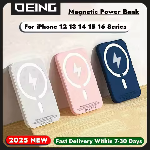 Magnetic Power Bank For Apple Original Macsafe Powerbank External Backup Battery Wireless Fast Charg