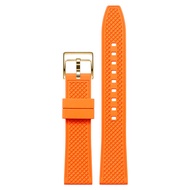 Fluorine Rubber Strap Suitable For Mens Rolex Submariner Omega For LonginesˉMido Tissot Tudor Silico