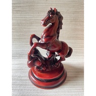 Red Horse Feng Shui Triojan Horse Statue Figurine