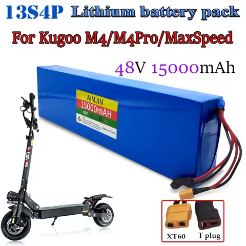 Used for Kugoo M4/MaxSpeed lithium-ion battery 13S4P 48V 15000mAh built-in BMS rechargeable battery 