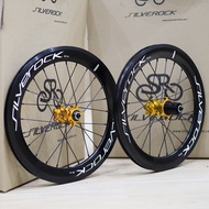 SR40ล้ออลูมิเนียมเงินแบบ451ดิสก์เบรก406 20 1 1/8 40มม. ตัวดึงตรงสูงสำหรับ Fnhon TERN JAVA NEO FIT จั