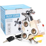 Baby Busy Block Montessori Early Educational Toys Children's Car Box Box Unlock Montessori Busy Boar