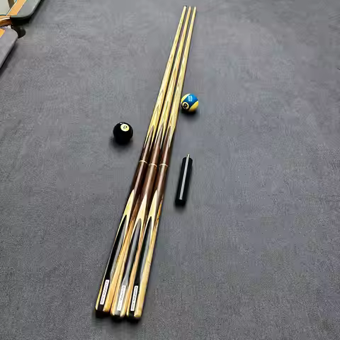 CUPPA High Quality Snooker Cue Stick One-Piece Handmade Ash Wood Maple Butt Sleeve 9mm Tip Snooker &