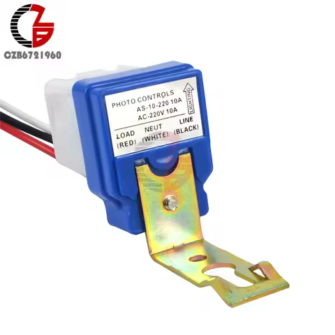 220V 12V 24V Switch Auto On Off Photocell Street Light Switch Photo Control Photoswitch Sensor Switc