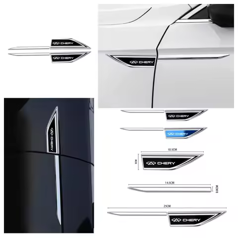 Metal Style Side Fender Badge Body Protection Decal Sticker Fit Chery Tiggo7 Tiggo8 Pro Omoda5 Jaeco