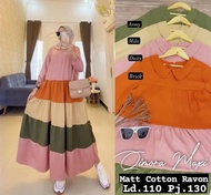 Memoth Boutique QIMORA MAXI DRESS - HOMEY DRESS - DRESS BUSUI RAYON - DRESS KATUN BUSUI - DRESS RAYO