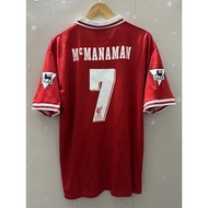 96 97 Liverpool FOWLER MCMANAMAN BARNES Top Quality Home Retro Football Jersey Custom T-shirt