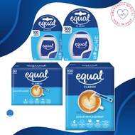 EQUAL CLASSIC, 0 Calorie Sweetener Tablets/Sticks, Sugar Substitute