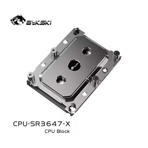 Bykski CPU Water Block Use for Intel LGA 3647 Socket Rectangle CPU / Copper Metal Radiator Liquid Co