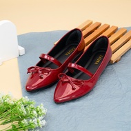 ZAURA Lottie Mary Jane Women's Flats Shoes Women's Flat Shoes - Red