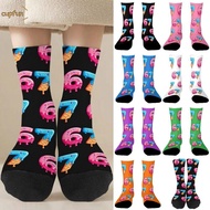 CUPFUN 67 Meme Crew Long Socks, Cotton Cartoon 67 Meme Ice Cream Socks, Funny Breathable Lightweight